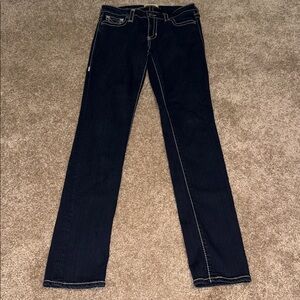 Big Star Maddie Skinny Jeans Thick Stitch Detail - size 28R. B13